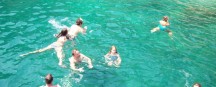 Badespaß auf der griechischen Ferieninsel Korfu