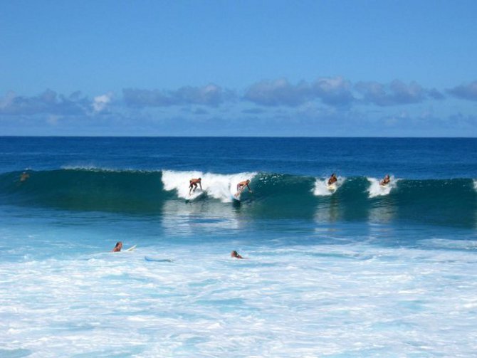 Surfer auf Hawaii